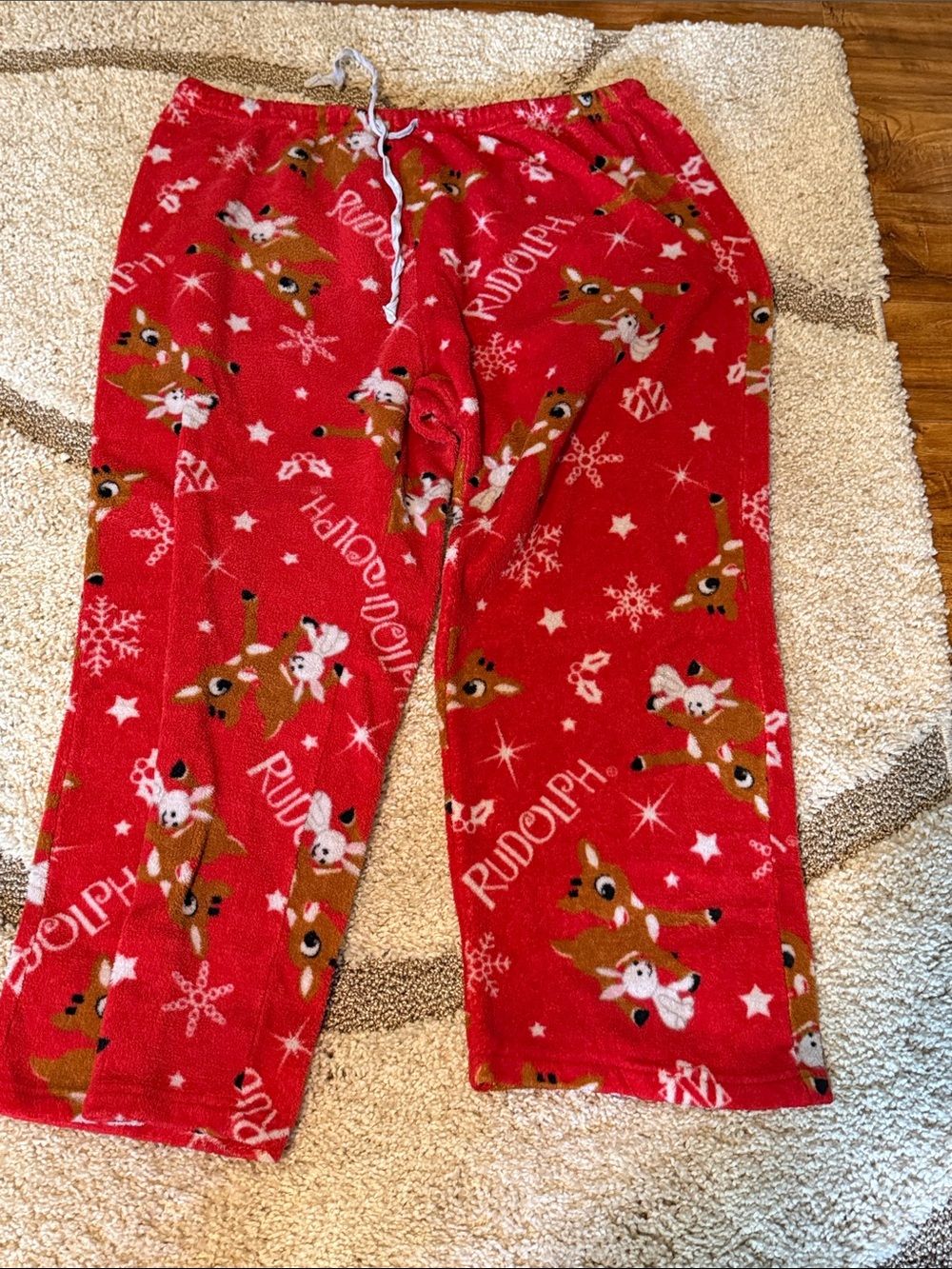 Red Rudolph Fleece Pajama Pants - Women